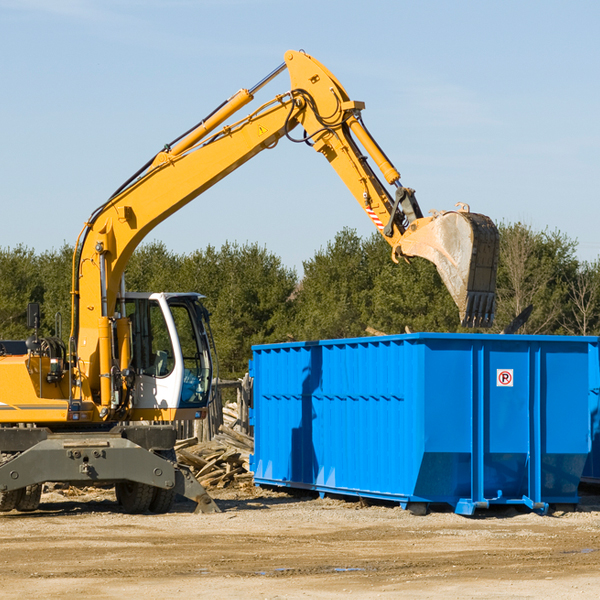 what size residential dumpster rentals are available in Cale